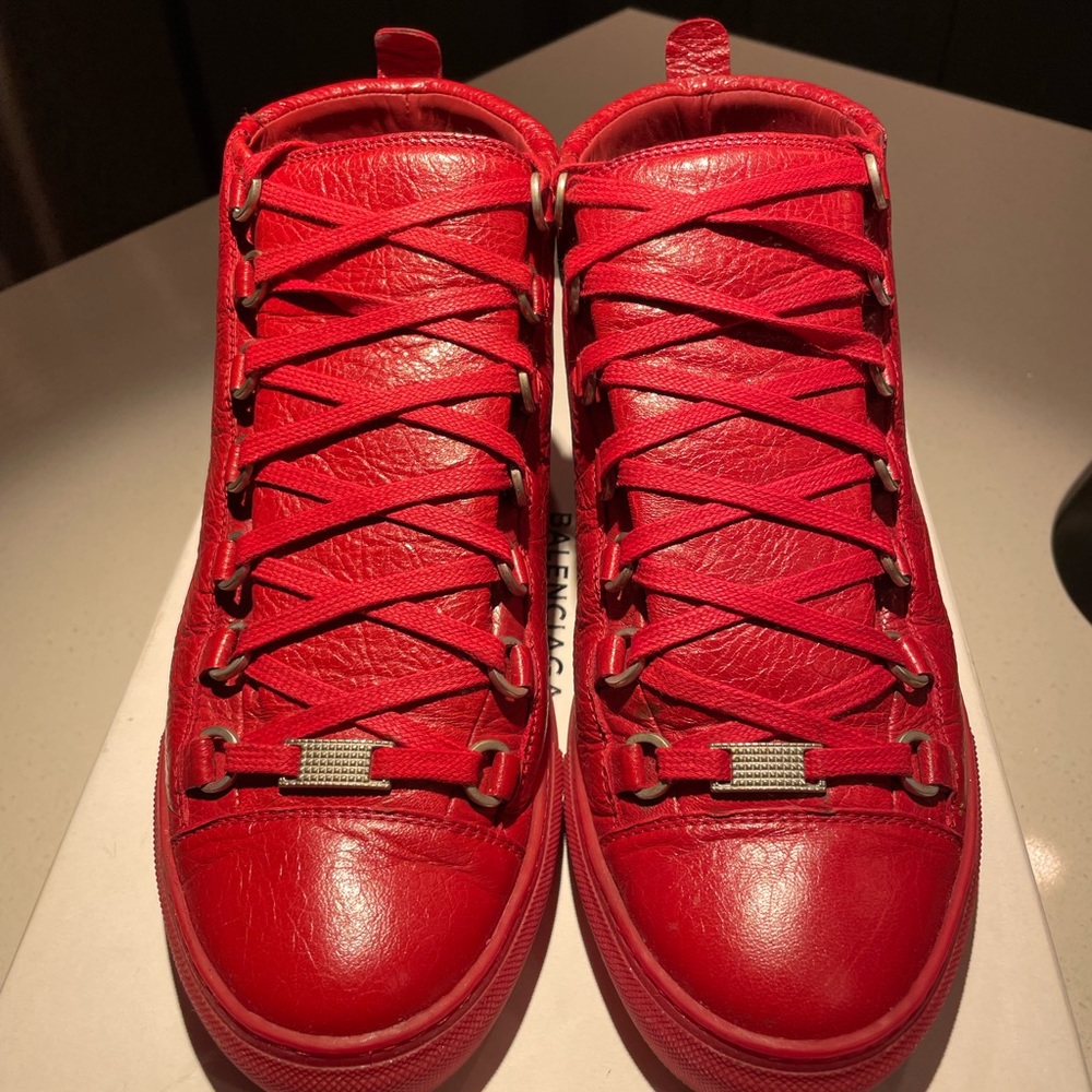 Balenciaga. Size 40 mens. Bright red color.